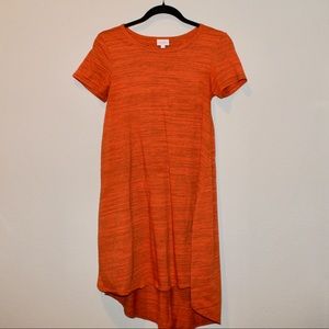 LuLaRoe Orange Carly Dress